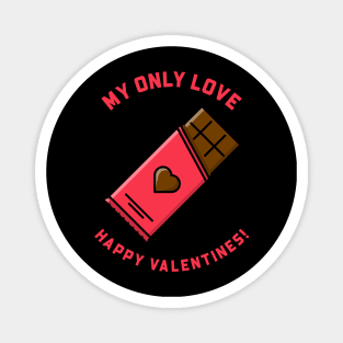 Valentine's Day T-Shirt Design valentines chocolate t-shirt for lover Magnet